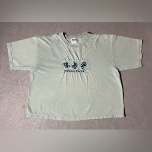 Green River Embroidered Women’s T-Shirt Top Green Size Large